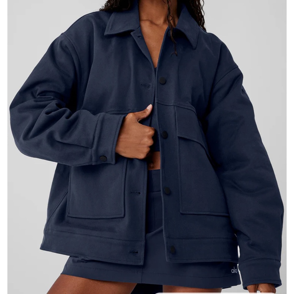 ALO Yoga Unisex One Up Jacket navy - Picture 2 of 9